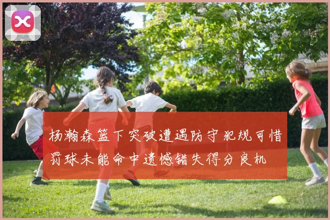 杨瀚森篮下突破遭遇防守犯规可惜罚球未能命中遗憾错失得分良机